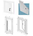 MASKOWNICA KOMOROWA PCV REWIZYJNA 40X40CM MKOM36 AWENTA