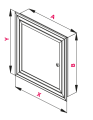MASKOWNICA KOMOROWA PCV 30X30CM MKOM AWENTA