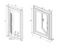 MASKOWNICA KOMOROWA REWIZYJNA PCV 25X40CM MKOM32 AWENTA