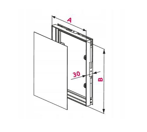 MASKOWNICA REWIZJA POD PŁYTKĘ PCV 20X25CM MPCV5 AWENTA