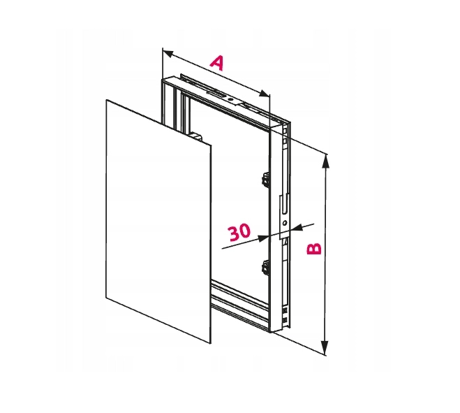 MASKOWNICA REWIZJA POD PŁYTKĘ PCV 20X25CM MPCV5 AWENTA