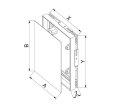 MASKOWNICA REWIZJA GLAZURA PCV 15X20CM MPCV2 AWENTA