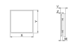PANEL WENTYLATORA GLAZURA PI100 AWENTA