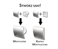 PANEL WENTYLATORA ESCUDO ZŁOTY FI100 PEZ100 AWENTA