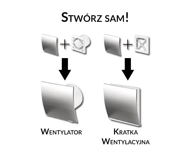 PANEL WENTYLATORA ESCUDO ZŁOTY FI100 PEZ100 AWENTA