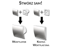 PANEL WENTYLATORA ESCUDO SREBRO FI100 PES125 AWENTA
