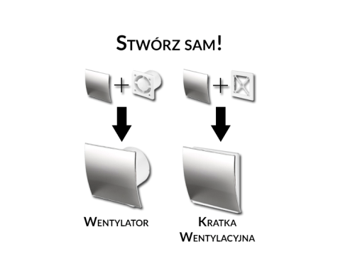 PANEL WENTYLATORA ESCUDO CHROM FI100 PEH100 AWENTA