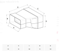 REDUKCJA KANAŁU PŁASKIEGO 75X150/55X110 KP75-29 AWENTA