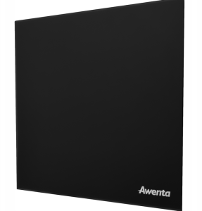PANEL WENTYLATORA TRAX SZKŁO CZARNY POŁYSK FI125 PTGB125P AWENTA