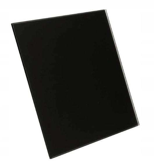 PANEL WENTYLATORA TRAX SZKŁO CZARNY MAT FI125 PTGB125M AWENTA