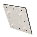 PANEL WENTYLATORA TRAX SZKŁO CZARNY POŁYSK FI100 PTGB100P AWENTA