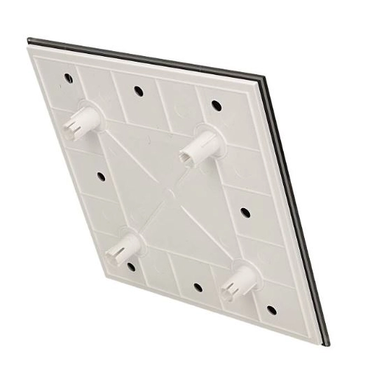 PANEL WENTYLATORA TRAX SZKŁO CZARNY POŁYSK FI100 PTGB100P AWENTA