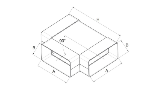 TRÓJNIK POZIOMY PŁASKI 55X110 KP55-26 AWENTA