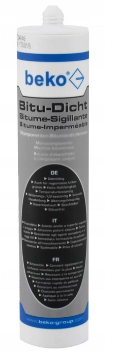 USZCZELNIACZ BITUMICZNY DEKARSKI CZARNY 310ML BEKO