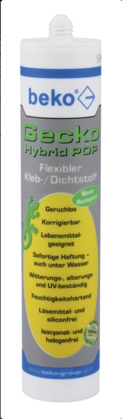 KLEJ USZCZELNIACZ GEKON HYBRYDOWY POPIELATY 310ML BEKO