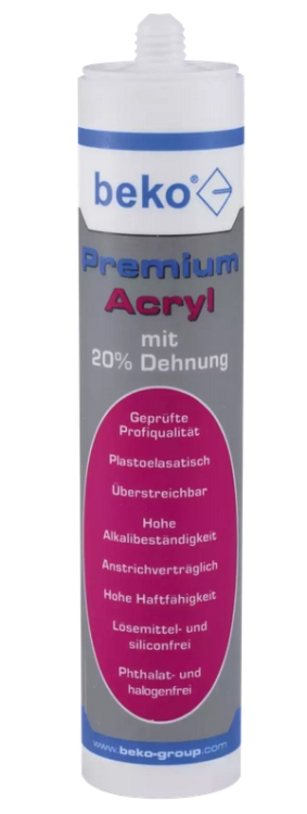 AKRYL SPECJALNY FLEX 20% BIAŁY 310ML BEKO