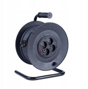 BĘBEN PLASTIKOWY NA PRZEDŁUŻACZ PUSTY Z GNIAZDEM 4X2P+Z POLMARK 