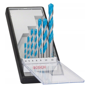 ZESTAW WIERTEŁ MULTICONSTRUCTION 4,5,6,6,8,10,12 MM BOSCH 