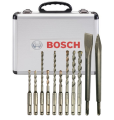ZESTAW DŁUT I WIERTEŁ SDS PLUS 11SZT. W WALIZCE BOSCH