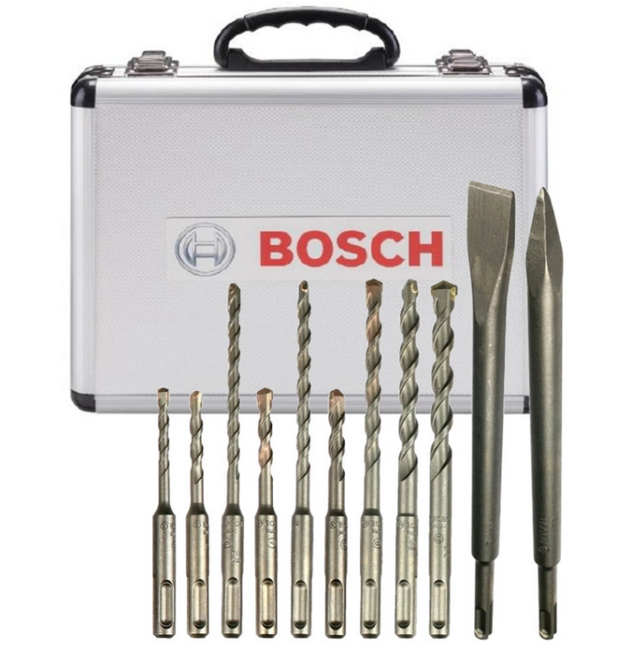 ZESTAW DŁUT I WIERTEŁ SDS PLUS 11SZT. W WALIZCE BOSCH