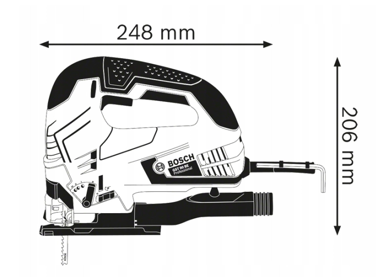 WYRZYNARKA GST 90 BE 650W BOSCH