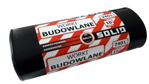 WORKI FOLIOWE BUDOWLANE 240L 10SZT SOLID