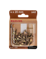 WKRĘTY DO DREWNA UTWARDZANE 4X20MM 40SZT KOELNER