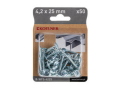 WKRĘTY SAMOWIERCĄCE DO STALI Z ŁBEM PŁASKIM 4,2X25MM 50SZT KOELNER