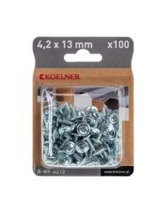 WKRĘTY DO BLACHY I DREWNA 4,2X13MM OCYNK OP. 100SZT KOELNER