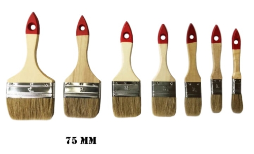 PĘDZEL PŁASKI 3" 75MM JASNA SZCZECINA COLOR EXPERT