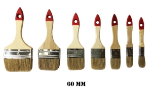 PĘDZEL PŁASKI 2 1/2" / 60MM JASNA SZCZECINA COLOR EXPERT 