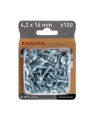 WKRĘTY SAMOWIERCĄCE DO STALI Z ŁBEM PŁASKIM 4,2X16MM 100SZT KOELNER