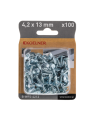 WKRĘTY SAMOWIERCĄCE DO STALI Z ŁBEM PŁASKIM 4,2X13MM Z WIERTŁEM 100SZT KOELNER