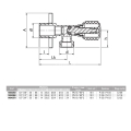 ZAWÓR KĄTOWY 1/2X3/8 GRZYBKOWY BASE 1484050 VALVEX