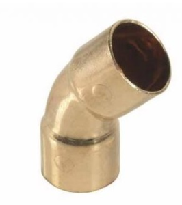 KOLANO MIEDZIANE 45 DO LUTU 101077 18MM VIEGA