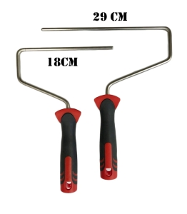 RĄCZKA DO WAŁKA 18 CM 2K CZERWONO-SZARA COLOR EXPERT