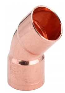 KOLANO MIEDZIANE 45 DO LUTU 100704 22MM VIEGA