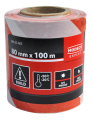 TAŚMA OSTRZEGAWCZA 100MB/80MM BIAŁO-CZERWONA MN-05-605 MODECO