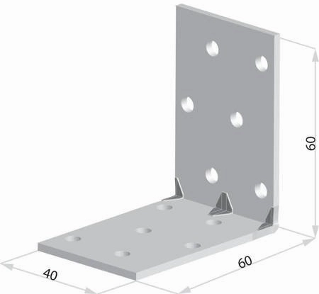 KĄTOWNIK Z PRZETŁOCZENIEM KMP4 60X60X40 DOMAX