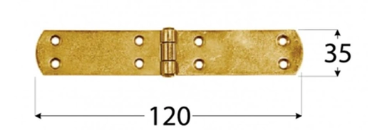 ZAWIAS FRANCUSKI ZF120 120X35X2,5MM DOMAX