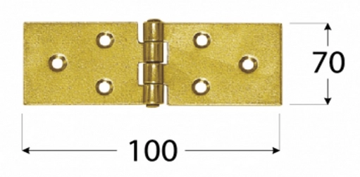 ZAWIAS BUDOWLANY Z100D 100X45X1,5MM DOMAX