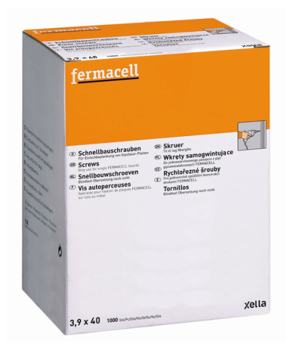 WKRĘTY SAMOGWINTUJĄCE 3,9X40MM 1000SZT FERMACELL