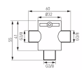 MIESZACZ MECHANICZNY 3/8' DO BATERII BEZDOTYKOWYCH MM10 FERRO