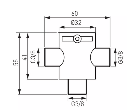 MIESZACZ MECHANICZNY 3/8' DO BATERII BEZDOTYKOWYCH MM10 FERRO