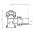 ZAWÓR TERMOSTATYCZNY 1/2" ZT5Y FERRO