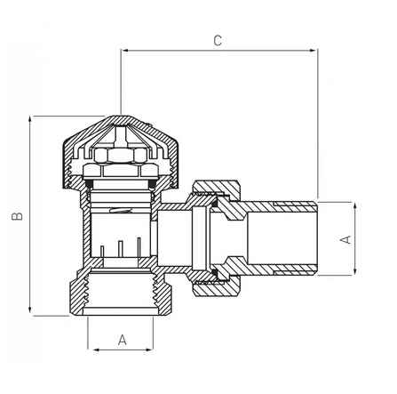 ZAWÓR TERMOSTATYCZNY 1/2" ZT5Y FERRO