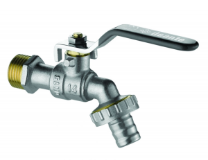 ZAWÓR KULOWY OGRODOWY 1/2" Z ADAPTERAMI CHROM DEANTE