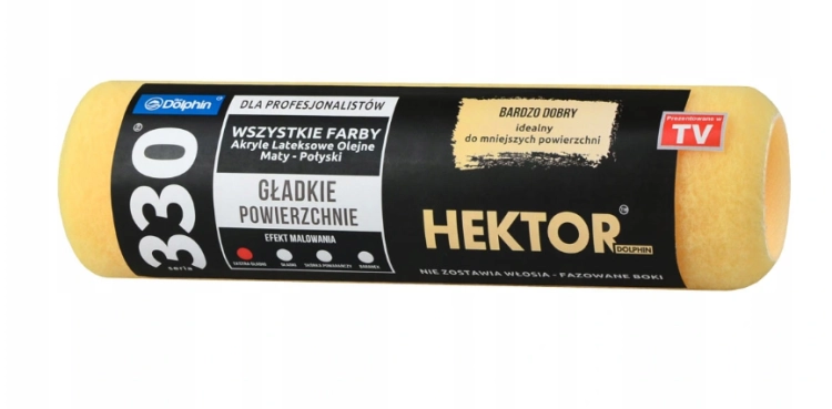 WAŁEK 25CM "HEKTOR 330" DO GŁADKICH POWIERZCHNI BLUE DOLPHIN