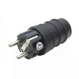 WTYCZKA GUMOWACZARNA PRZENOŚNA Z/U 250V 16A IP44 D.3158L PAWBOL