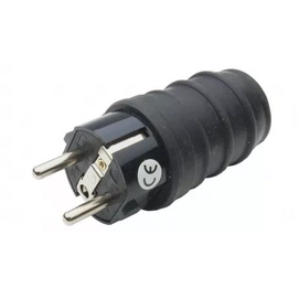 WTYCZKA GUMOWACZARNA PRZENOŚNA Z/U 250V 16A IP44 D.3158L PAWBOL